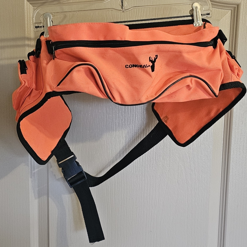 Conceal Orange Fanny Pack Concealed Carry 7 Pocket Hunting Belt